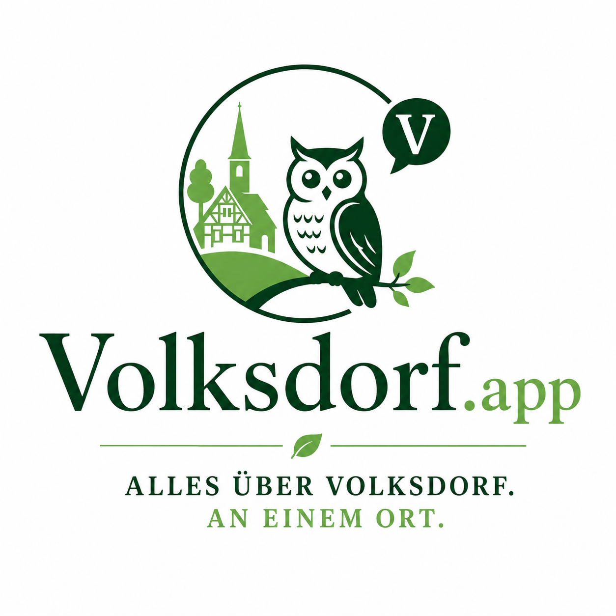 Volki – die Eule, Maskottchen der Volksdorf App